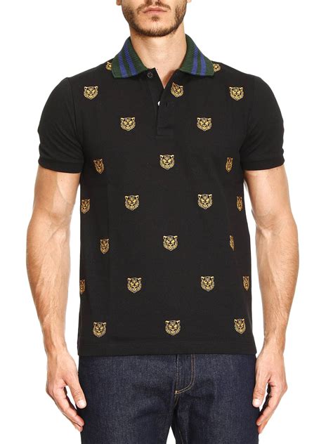 gucci shirt tiger|gucci tiger embroidered polo shirt.